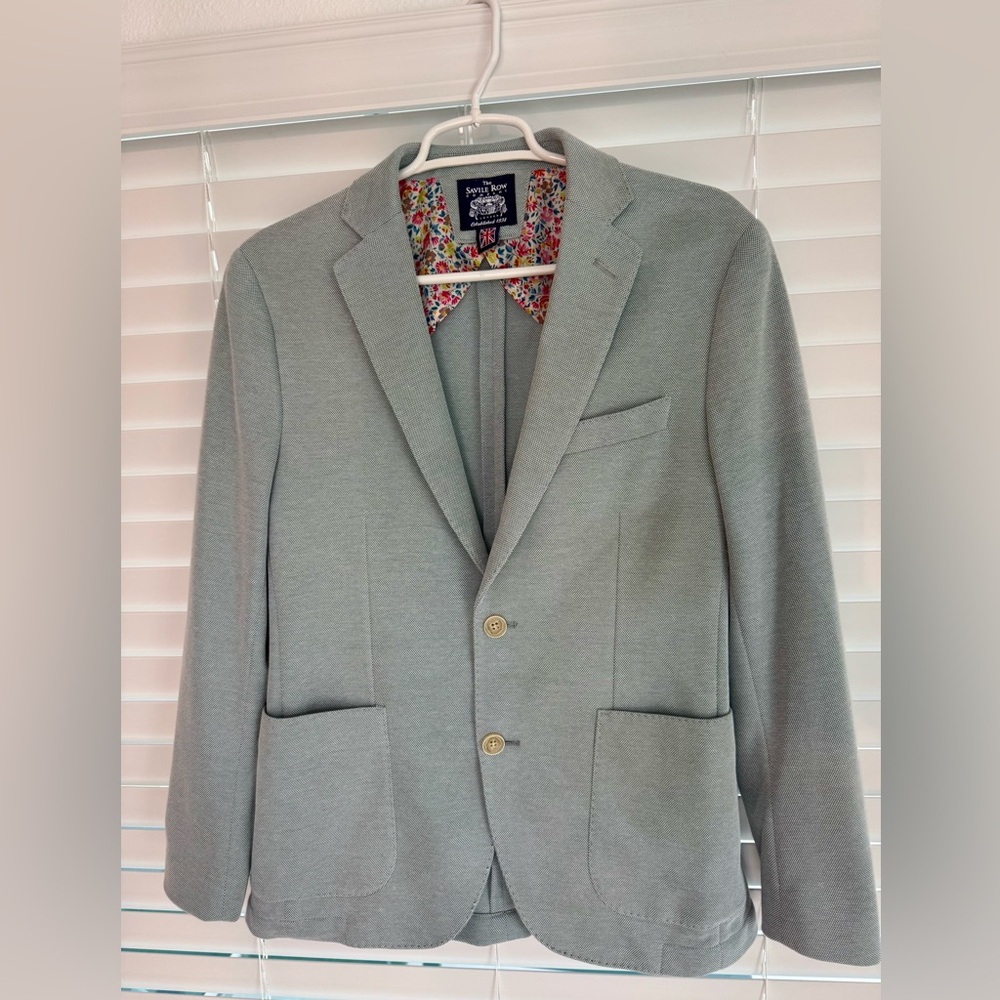 Men’s Savile Row Co Gantona Blazer Size 38S Like New